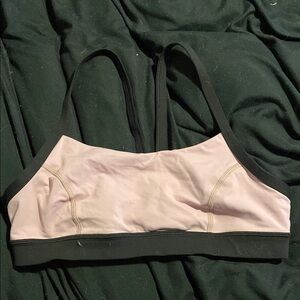 Lululemon Athletica Pink and Black Sports Bra